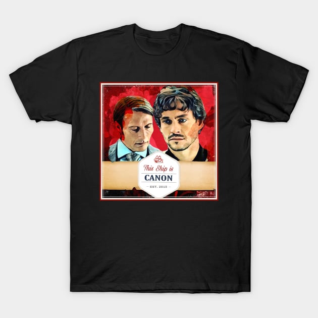 Hannigram - This Ship Is Canon T-Shirt by OrionLodubyal